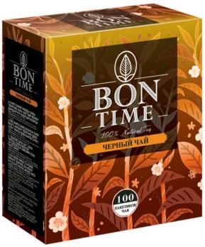 Bontime Черный чай 100 пакетиков, 200 гр. КДВ