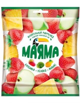 Маяма мармелад жевательный в форме ягод и фруктов, 70 гр. КДВ