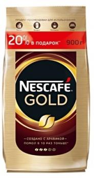 Кофе Растворимый Nescafé Gold натуральный сублимированный, 900 гр. Лента